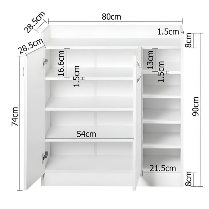 Wooden shoe storage cabinet Entryway shoe organizer Modern shoe rack with doors Shoe cabinet with drawer Minimalist furniture for small spaces Closed shoe storage solution