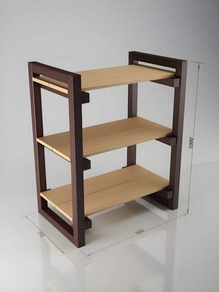 " Wooden shoe rack 3-tier shoe organizer Metal and wood shoe storage Space-saving shoe rack Entryway shoe shelf"
