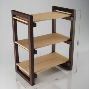 " Wooden shoe rack 3-tier shoe organizer Metal and wood shoe storage Space-saving shoe rack Entryway shoe shelf"