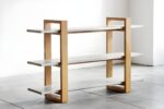 " Wooden shoe rack 3-tier shoe organizer Metal and wood shoe storage Space-saving shoe rack Entryway shoe shelf"